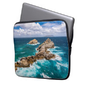 Pointe des Chateaux, Grande-Terre, Guadeloupe #2 Laptopschutzhülle (Vorderseite Links)