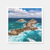 Pointe des Chateaux, Grande-Terre, Guadeloupe #2 Serviette (Vorderseite)