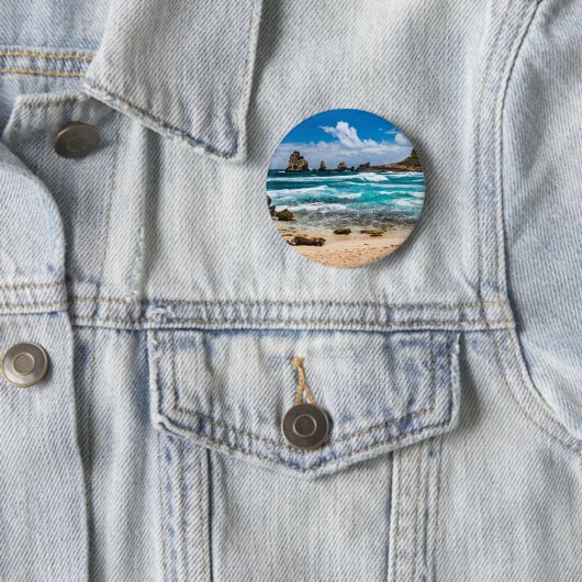 Pointe des Chateaux, Grande-Terre, Guadeloupe Button (Beispiel)