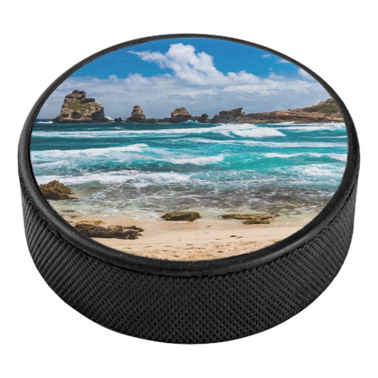 Pointe des Chateaux, Grande-Terre, Guadeloupe Eishockey Puck (3/4)
