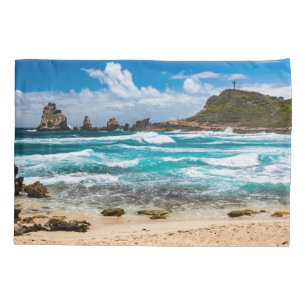 Pointe des Chateaux, Grande-Terre, Guadeloupe Kissenbezug