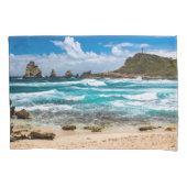 Pointe des Chateaux, Grande-Terre, Guadeloupe Kissenbezug (Vorderseite)