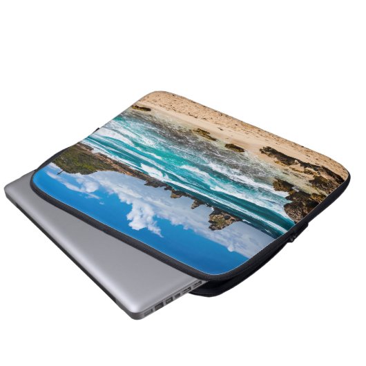 Pointe des Chateaux, Grande-Terre, Guadeloupe Laptopschutzhülle (Vorne Knopf)