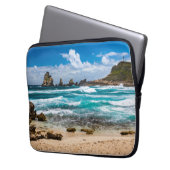 Pointe des Chateaux, Grande-Terre, Guadeloupe Laptopschutzhülle (Vorderseite Links)