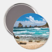 Pointe des Chateaux, Grande-Terre, Guadeloupe Magnet (Vorderseite/Rückseite)