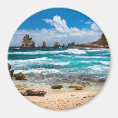 Pointe des Chateaux, Grande-Terre, Guadeloupe Magnet (Vorne)