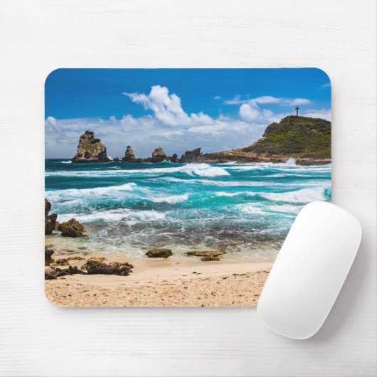 Pointe des Chateaux, Grande-Terre, Guadeloupe Mousepad (Mit Mouse)