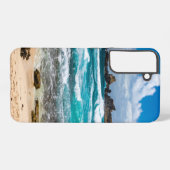 Pointe des Chateaux, Grande-Terre, Guadeloupe Samsung Galaxy Hülle (Rückseite (Horizontal))