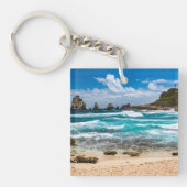 Pointe des Chateaux, Grande-Terre, Guadeloupe Schlüsselanhänger (Vorderseite)