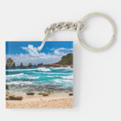 Pointe des Chateaux, Grande-Terre, Guadeloupe Schlüsselanhänger (Rückseite)