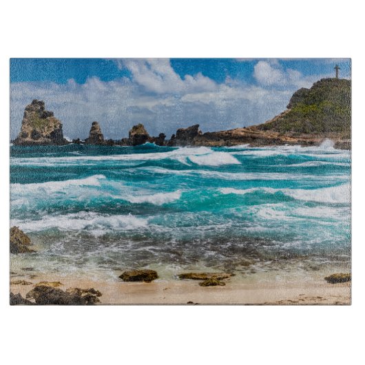Pointe des Chateaux, Grande-Terre, Guadeloupe Schneidebrett (Vorderseite)