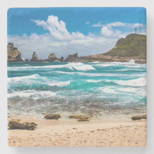 Pointe des Chateaux, Grande-Terre, Guadeloupe Steinuntersetzer