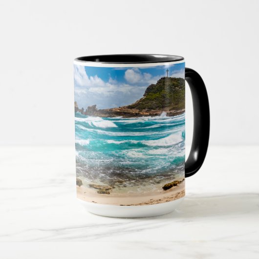 Pointe des Chateaux, Grande-Terre, Guadeloupe Tasse (VorderseiteRechts)