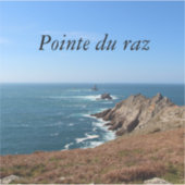 Pointe du Raz in Plogoff Aufkleber (Vorderseite)