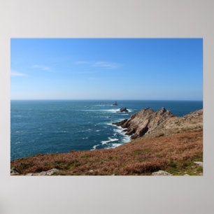Pointe du Raz in Plogoff Poster