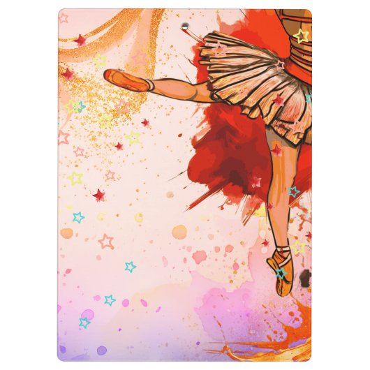 Pointe of View – Custom Ballet  Klemmbrett (Rückseite)