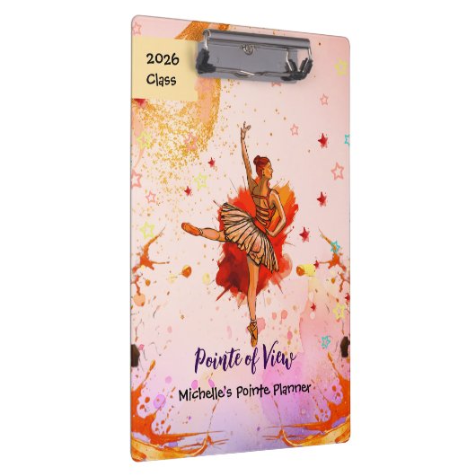 Pointe of View – Custom Ballet  Klemmbrett (Rechts)