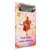 Pointe of View – Custom Ballet Mini Klemmbrett (Schrägansicht)