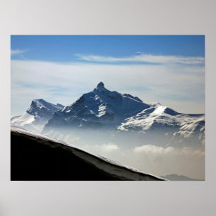 Pointe Percee Morzine France Holiday Card Poster
