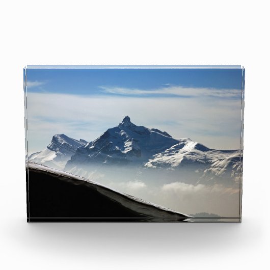 Pointe Percee Morzine France Holiday Card Poster Fotoblock (Vorderseite)