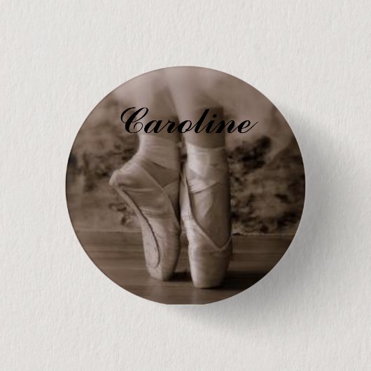 Pointe Schuh - Caroline Button (Vorderseite)