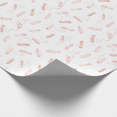 Pointe Schuh-Muster Geschenkpapier (Ecke)