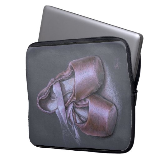 Pointe Schuhe Laptopschutzhülle (Vorderseite Links)