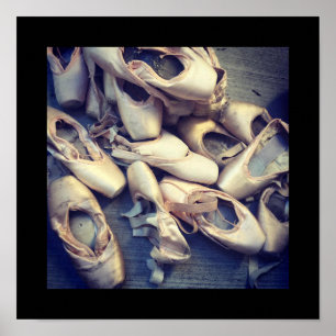 Pointe Schuhplakat 12" X12 " Poster