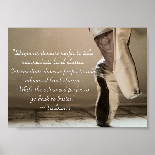 Pointe Shoe Poster (Vorne)