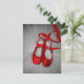 Pointe Shoes Feiertagskarte (Stehend Vorderseite)
