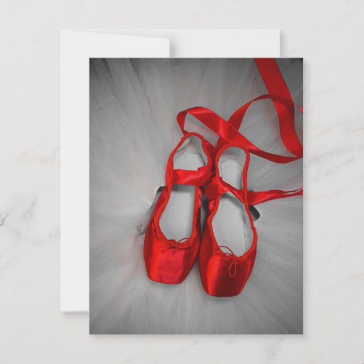 Pointe Shoes Feiertagskarte (Vorderseite)
