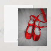 Pointe Shoes Feiertagskarte (Vorne/Hinten)