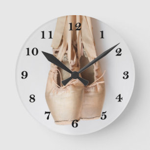 Pointe Shoes Runde Wanduhr