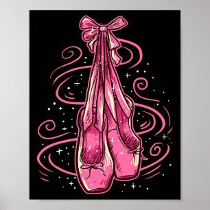 Pointe Shoes Toe Dancing Ballerina Ballettschuhe Poster