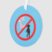 Pointe Shoes warnen Sky Blue Acrylic Ornament (Vorderseite)