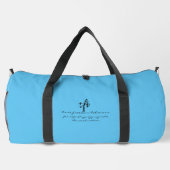 Pointe Shoes warning Sky Blue Duffle Bag (Rückseite)