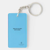 Pointe Shoes warning Sky Blue Personalisiert Schlüsselanhänger (Rückseite)