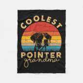 Pointer Coolste Oma-Geschenke für Frauen Pointer D Fleecedecke (Vorderseite)