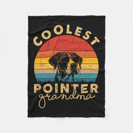 Pointer Coolste Oma-Geschenke für Frauen Pointer D Fleecedecke (Vorderseite)