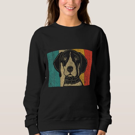Pointer Design Vintage German Shorthaired Pointer Sweatshirt (Vorderseite)