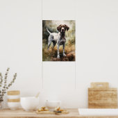 Pointer Dog Art Print Poster (Küche)