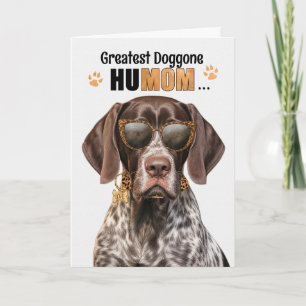 Pointer Dog Bester HuMOM Muttertag Feiertagskarte
