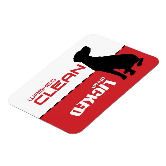 Pointer Dog, Geschirrspüler Magnet - geleckt saube (Linke Seite)