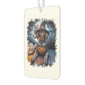 Pointer Dog Halloween Square Autolufterfrischer (Links)