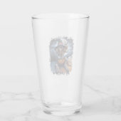 Pointer Dog Halloween Square Glas (Rückseite)