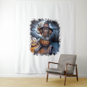 Pointer Dog Halloween Square Wandteppich (Beispiel)