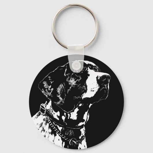 Pointer Dog Key Ketten Stilvolle Hunde Lover Schlü Schlüsselanhänger (Vorderseite)