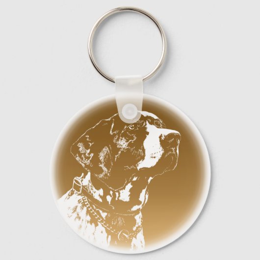 Pointer Dog Key Ketten Stilvolle Hunde Lover Schlü Schlüsselanhänger (Vorderseite)