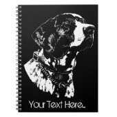 Pointer Dog Notebook Dog Lover Sketch Note Books Notizblock (Vorderseite)