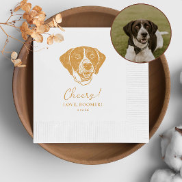 Pointer Dog Personalisiert Cheers Serviette